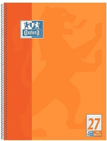 Oxford Collegeblock A4+ liniert orange (100050360)