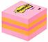Post-it Haftnotiz Mini-Würfel 51x51mm Pink Neonpink und Orange