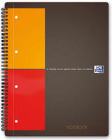 Oxford Collegeblock NOTEBOOK, kariert 5 mm, A5+, holzfrei, wei&szlig;, 80 Blatt