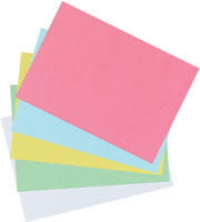 Herlitz 10835809, Herlitz Karteikarten A4 blanko wei&szlig; VE=100 St&uuml;ck
