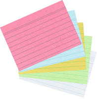 Karteikarten A5 Herlitz 10835890 liniert rosa, 100 St&uuml;ck