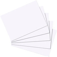 herlitz Karteikarten DIN A5 wei&szlig; blanko, 100 St.