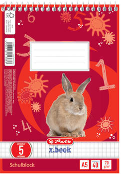 Herlitz x.book A5/40 liniert 05 FSC Mix (117051)