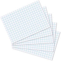 Herlitz 10621431, Herlitz Karteikarte A7 kariert ws 100St hf eingeschwei&szlig;t mit