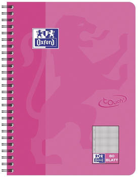 Oxford TOUCH B5 80 Blatt kariert rosa (400086487)