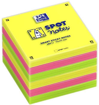 Oxford Spot Notes 75x75mm sortierte Farben (400096928)