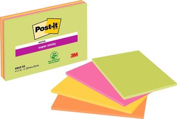 Post-it Super Sticky Meeting Notes 6845-SSP farbsortiert (6845-SSP)