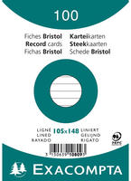 Karteikarte Din A6 Liniert Wei&szlig; 100 St./pack.