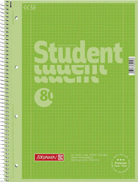 Brunnen Verlag Student Colour Code A4 kariert kiwi (1067928152)