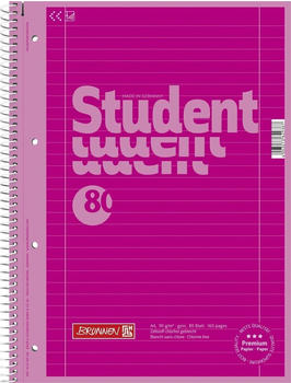 Brunnen Collegeblock Premium Student A4 liniert Lineatur 27 pink|Schreibwaren