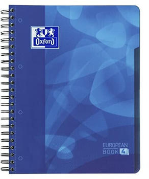 Oxford School Projectbook 1 Stück A4+ Liniert 120 Blatt 4 Loch Blau Notizbuch mit Tabs