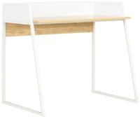 vidaXL Schreibtisch Wei&szlig; und Eiche 90x60x88 cm