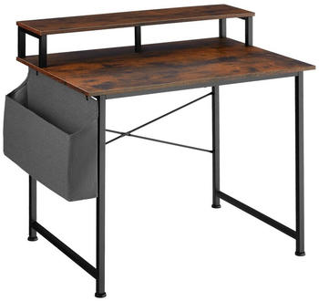 TecTake Schreibtisch mit Ablage und Stofftasche 120x60cm (404664)