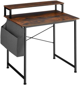 TecTake Schreibtisch mit Ablage und Stofftasche 80x55cm (404662)