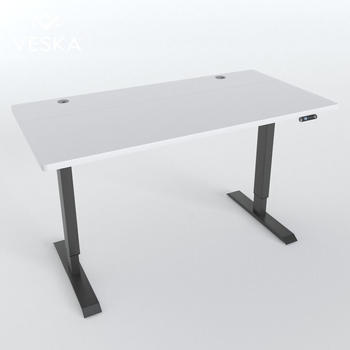 VESKA B&uuml;rotisch 140x70cm wei&szlig;/wei&szlig; (EL05-EG-D05)
