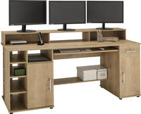 VOGL M&ouml;belfabrik Schreibtisch "Timra mit Monitoraufsatz, Tastaturauszug &