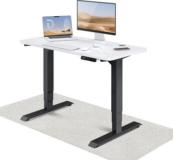 Desktronic Home Pro 120x60cm wei&szlig;/schwarz
