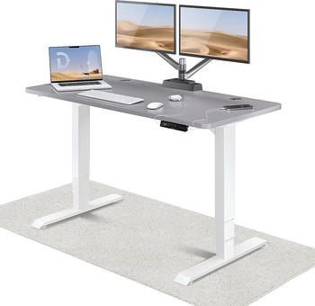 Desktronic HomePro 140x70cm grau/wei&szlig;