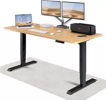 Desktronic Home Pro 180x80cm eiche/schwarz