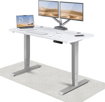 Desktronic Home Pro 140x70cm wei&szlig;/grau
