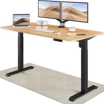 Desktronic Home One 160x80cm eiche/schwarz