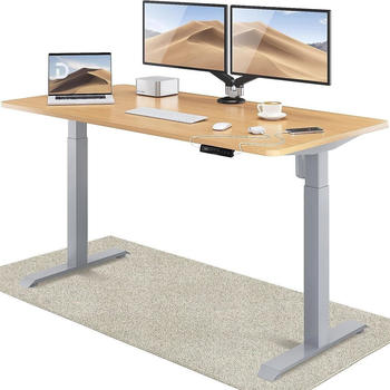 Desktronic Home One 160x80cm eiche/grau