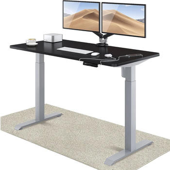 Desktronic Home One 140x70cm schwarz/grau