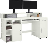 VOGL M&ouml;belfabrik Schreibtisch "Timra mit Monitoraufsatz, Tastaturauszug &