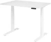 Hammerbacher-Sitz-Steh-Schreibtisch el.120x80cm Wei&szlig;/Wei&szlig;-VXDKB12/W/W
