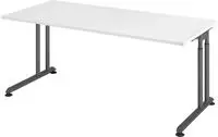 B&uuml;ro Schreibtisch 180x80 cm Modell ZS19 mechanische H&ouml;heneinstellung W =