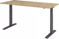 Hammerbacher-Sitz-Steh-Schreibtisch el.180x80cm Asteiche/G-VXMKA19/R/G