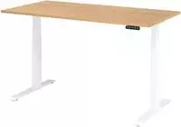 Hammerbacher-Sitz-Steh-Schreibtisch el.160x80cm Eiche/Wei&szlig;-VXDKB16/E/W