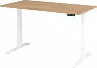 Hammerbacher-Sitz-Steh-Schreibtisch el.160x80cm Asteiche/W-VXDKB16/R/W