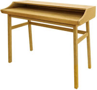 Woodman Schreibtisch "Carteret" edles Holzfurnier aus Eiche, Gestell Massivholz,