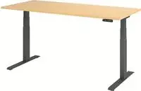 Hammerbacher-Sitz-Steh-Schreibtisch el.180x80cm /Graphit-VXDKB19/3/G