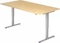 Hammerbacher-Sitz-Steh-Schreibtisch el.200x100cm Ahorn-VXMST2E/3/S