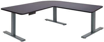 Mendler HWC-D40 178x178cm schwarz/anthrazit-grau