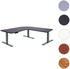 Mendler HWC-D40 178x178cm schwarz/anthrazit-grau