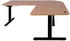 Mendler HWC-D40 178x178cm hellbraun/schwarz