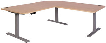 Mendler HWC-D40 178x178cm hellbraun/grau
