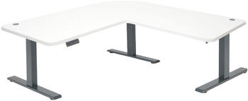 Mendler HWC-D40 178x178cm wei&szlig;/anthrazit
