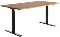Topstar E-Table elektrisch h&ouml;henverstellbarer Schreibtisch buche rechteckig,