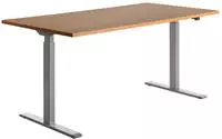 Topstar E-Table elektrisch h&ouml;henverstellbarer Schreibtisch buche rechteckig,