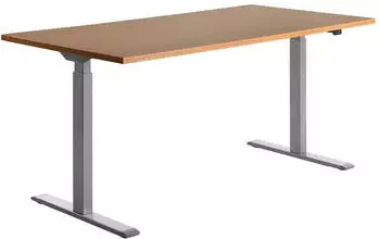 Topstar E-Table 160x80cm buche/silber