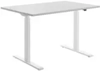 Topstar E-Table elektrisch h&ouml;henverstellbarer Schreibtisch lichtgrau rechteckig,