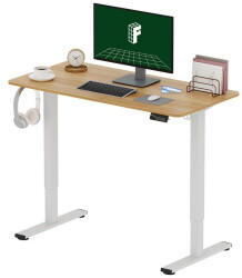 Flexispot Sitz-Steh-Tisch 120x60cm ahorn/weiß