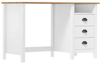 vidaXL Schreibtisch Hill mit 3 Schubladen 120x50x74 cm Kiefernholz