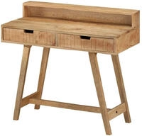 vidaXL Schreibtisch 100x45x90 cm Raues Massives Mangoholz