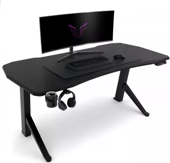 Ultimate Setup Gamer Tisch 180x80cm carbon-black