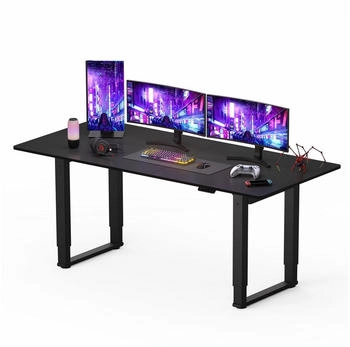 Sanodesk Elektrischer Höhenverstellbarer Schreibtisch 180x80cm schwarz